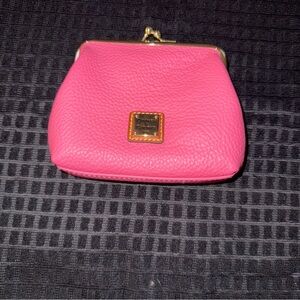 Dooney & Bourke Pink Clutch with Gold Accents NWOT